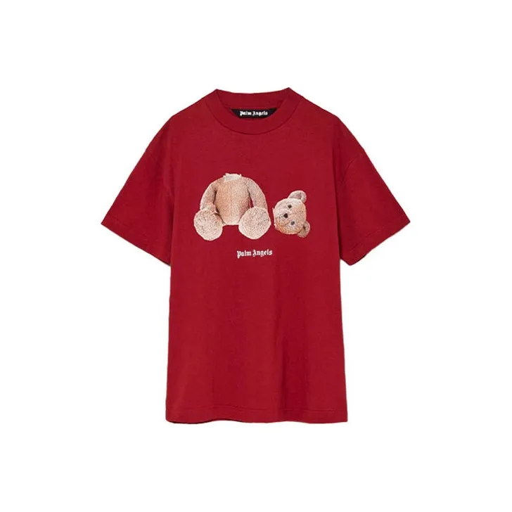 PALM ANGELS Teddy Bear Logo T shirt-0