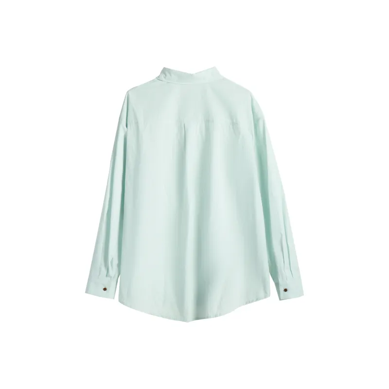 Olrain Shirts Women's Aqua Blue-5
