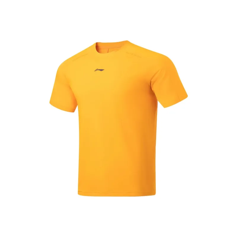LiNing Fitness Series T Shirt Men's Fresh Fruit Yellow-0