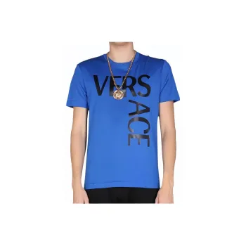 VERSACE T Shirts Men Blue