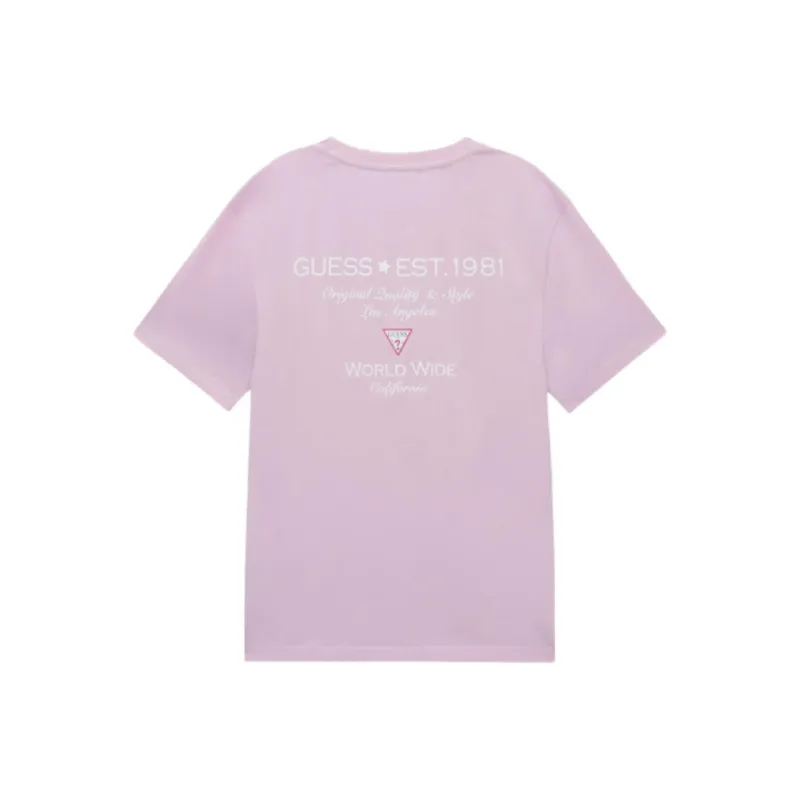 GUESS T Shirts Men Pink-1