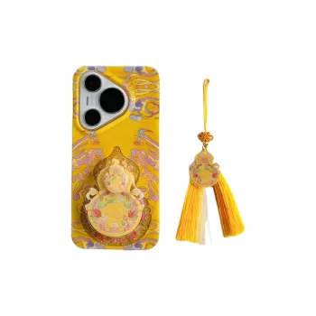 Wei Xin Acrylic Material Yellow Base Glitter Gourd Phone Cases Compatibility  Huawei Mate 70/60/50 Pro/Pura 70/70 Pro+
