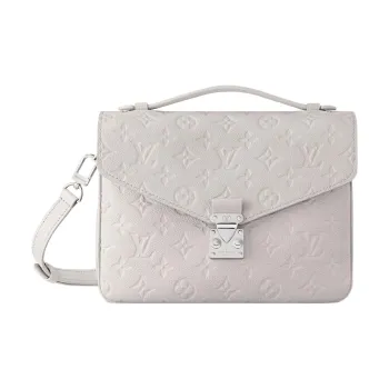 LOUIS VUITTON Pochette Metis Cow Leather Messenger Bag Handbag Shoulder Bag Crossbody Bag Women's Mist Gray