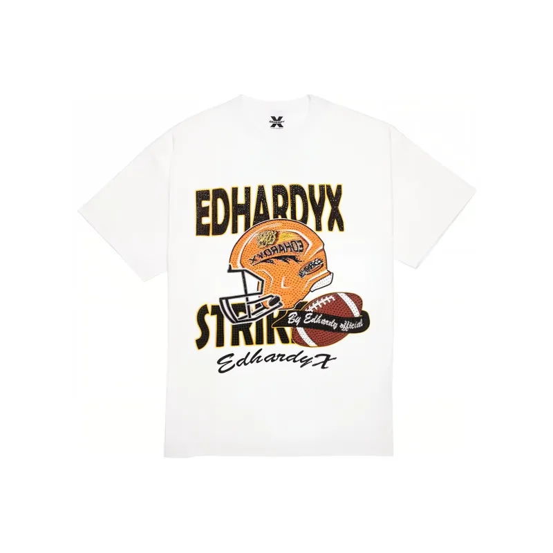ED HARDY X T Shirts Unisex White-0