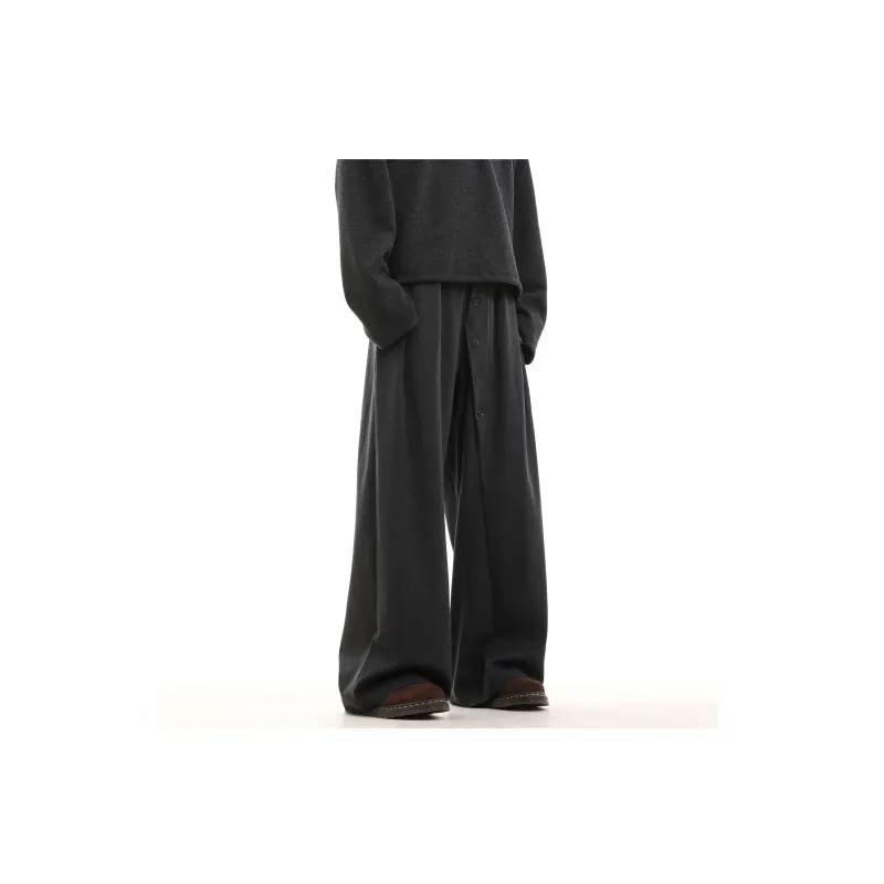 TREND ST Casual Pants Unisex Gray-1