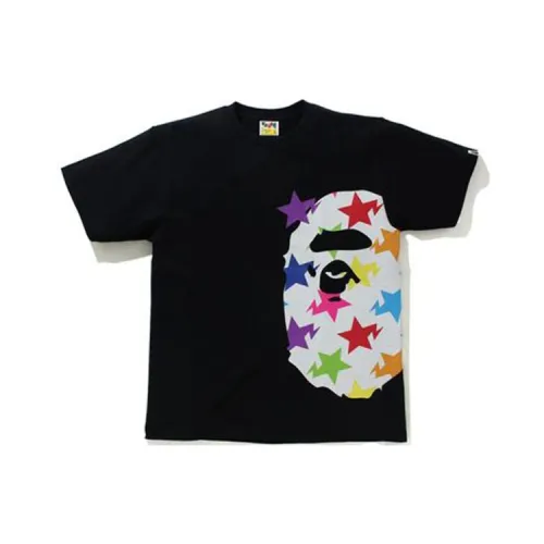 A BATHING APE Sta Pattern Side Big Ape Head Tee