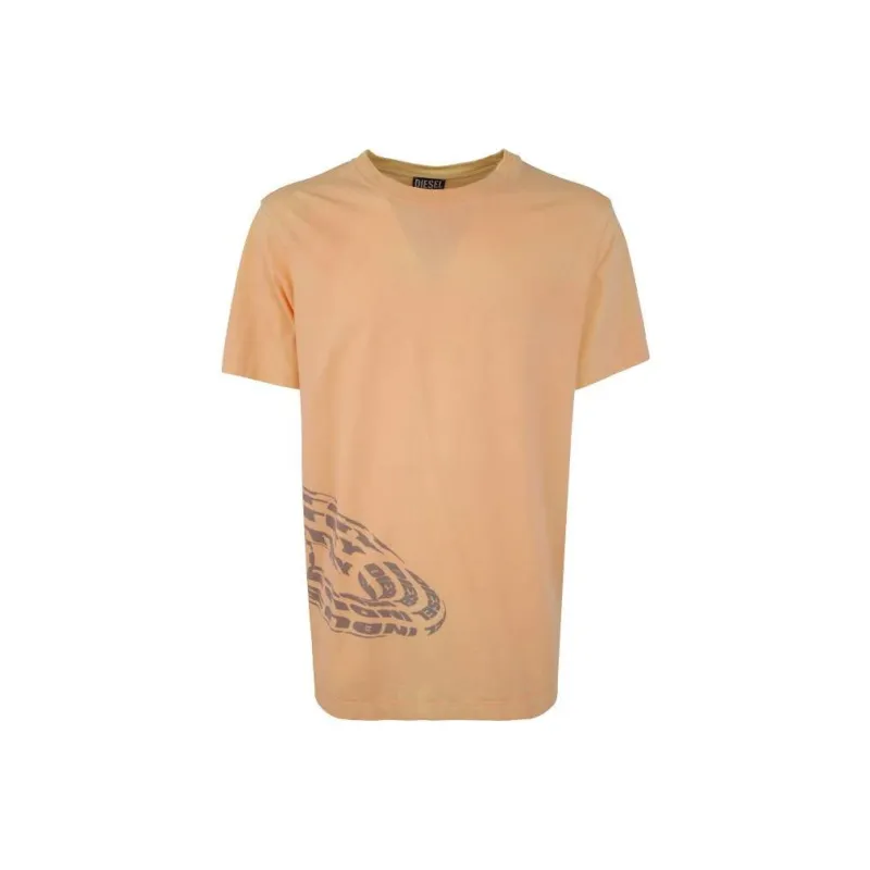 DIESEL T-Shirts Men Orange-0