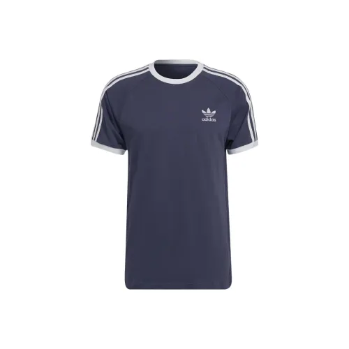 Adidas Originals T Shirt Set in Shoulder Men's Blue Purple