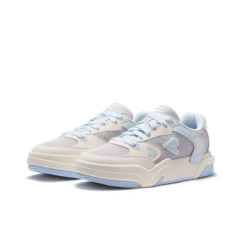 FILA FUSION Low Top Skateboard Shoes Women's Gray Blue-1