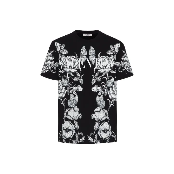 Valentino T Shirts Men Black-0