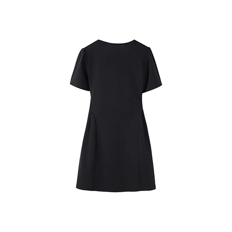 PAIN OR PLEASURE Short Sleeved Dresses Women's Black-1