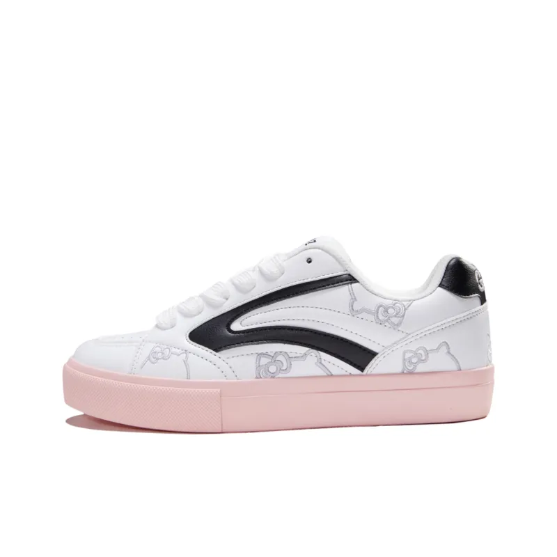 GZOZ Coverage Cushioning Abrasion Resistant Low Top Skateboard Shoes Women's White Pink Black-0
