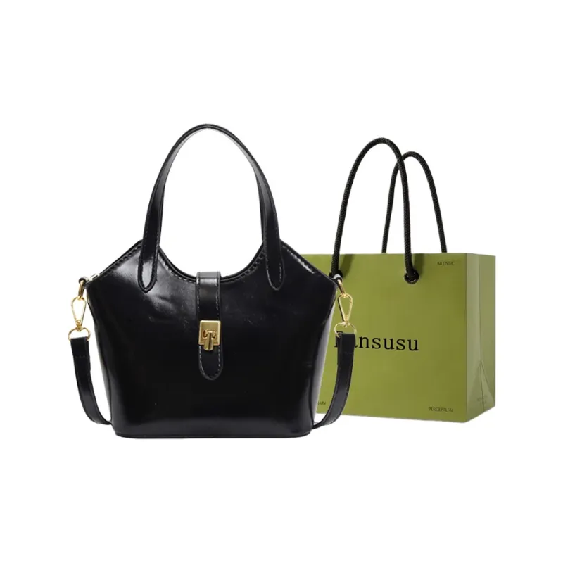 Bansusu PU Handbag Regular Women's Ecru/Pink/Coffee/Black-12
