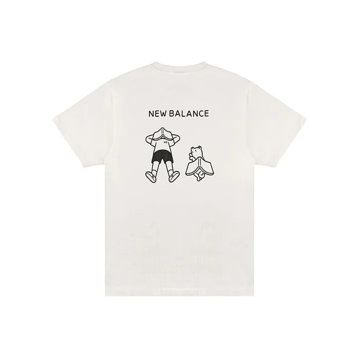 New Balance x Noritake Set in Sleeve T Shirt Unisex White-0