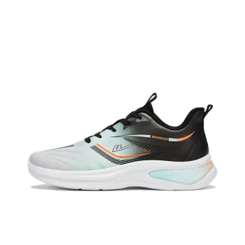Warrior Slip Resistant Cushioning Water Resistant Low Top Casual Running Shoes Men's Gray Green Black