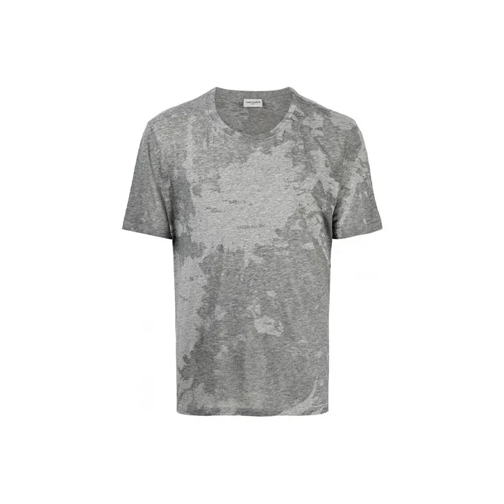 SAINT LAURENT Rive Gauche Devore T Shirt-0