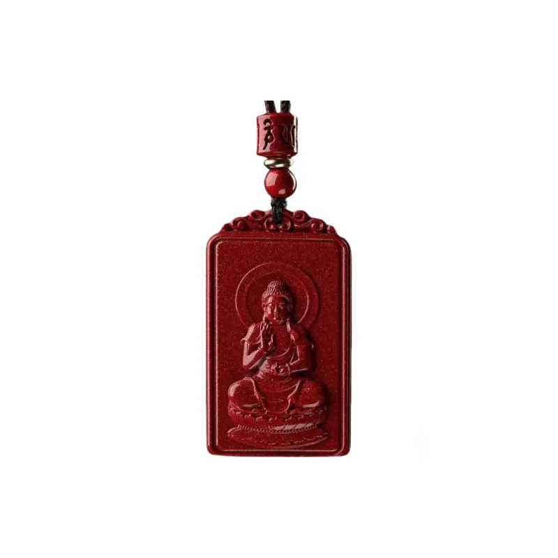 Jing Ruyu Cinnabar Necklaces Unisex-22