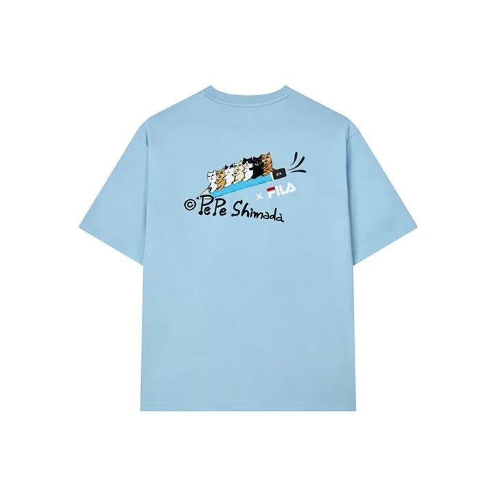 FILA x Pepe Shimada T Shirt Men's Denim Blue-0