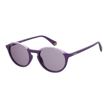Polaroid Oval Sunglasses Unisex Purple