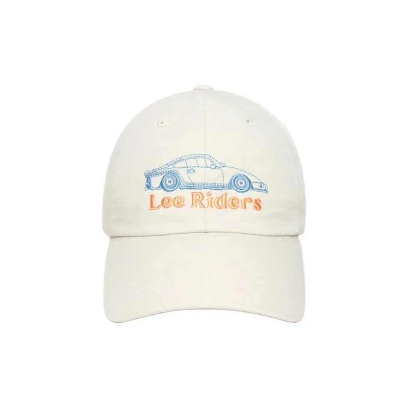 Lee Nylon Baseball Caps Unisex Ecru-1