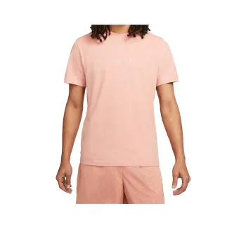 Jordan Air Men's Letter Print Short Sleeve T Shirt Pink