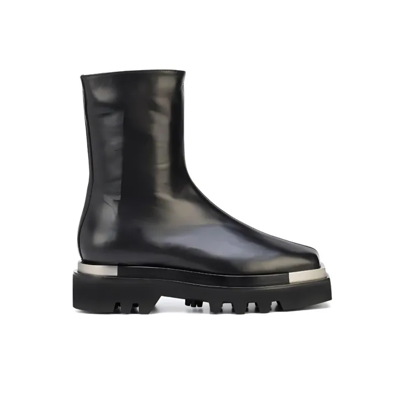 PETER DO Square-toe Ankle Boots-1