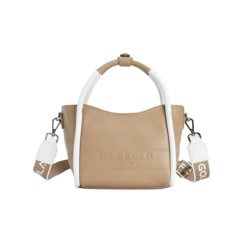 FILA Golf Series Polyurethane One Shoulder Handbags Extra Small Women's Tobacco Camel