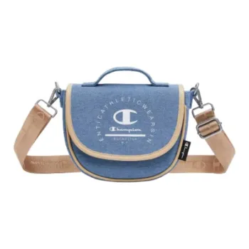 Champion Fabric Saddle Bag, Shoulder Bag Regular Women's Black White/Light Brown/Medium Blue/Navy Blue