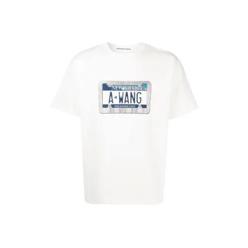 alexander wang License Plate Print Crewneck T Shirt
