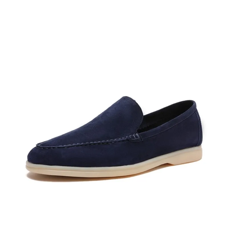 Ruomini Men's Casual Shoes Men Low Top Black, Dark Blue, Coffee, Apricot, Nude, White, Brown-5