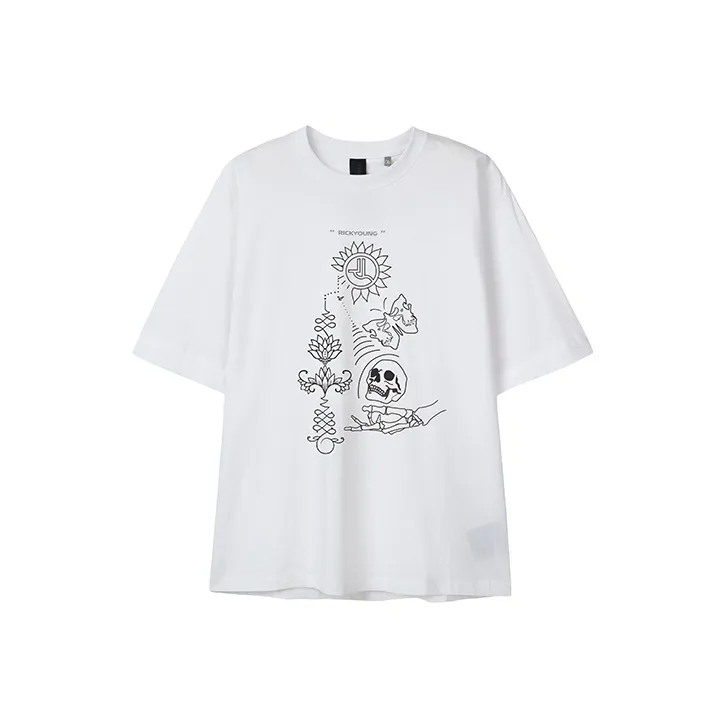 RICKYOUNG SS22 T-Shirt Unisex White-0