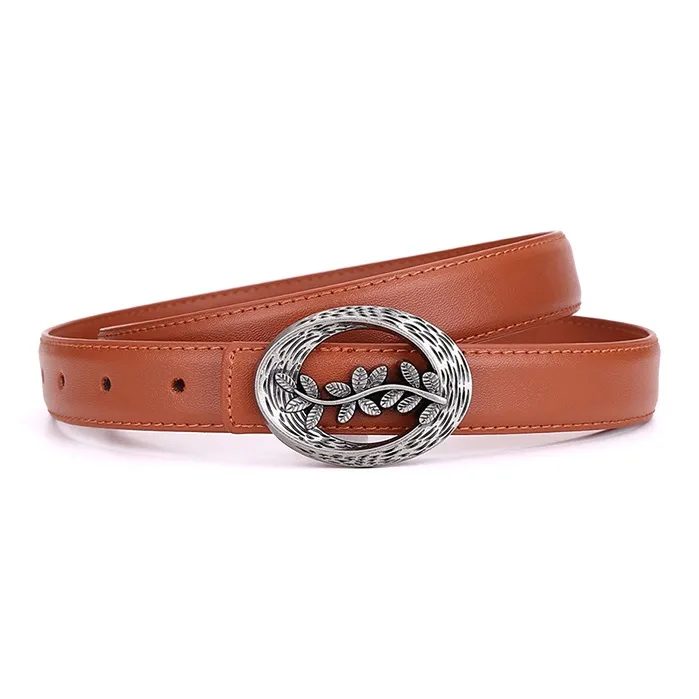 Lanza Cow Leather Belts Women's Width 2.5CM-6