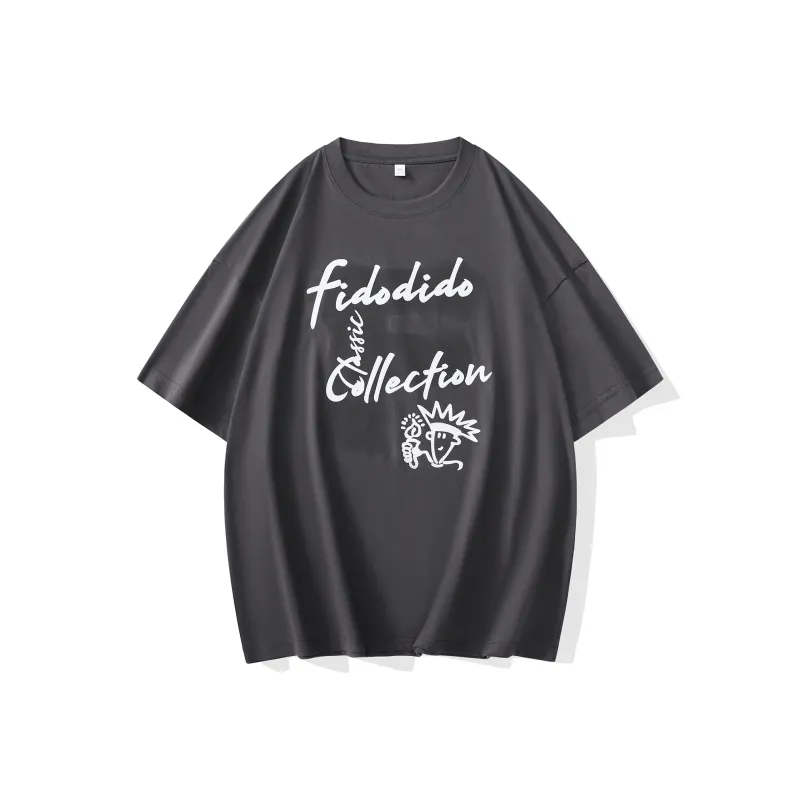 FIDO DIDO Short Sleeved T Shirts Unisex-20