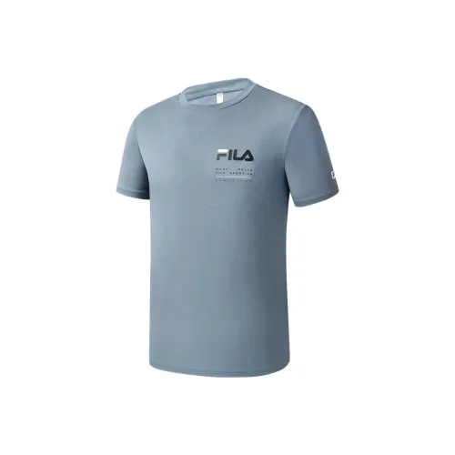 FILA Latte Girl 3.0 T Shirt Men's Iron Paint Blue