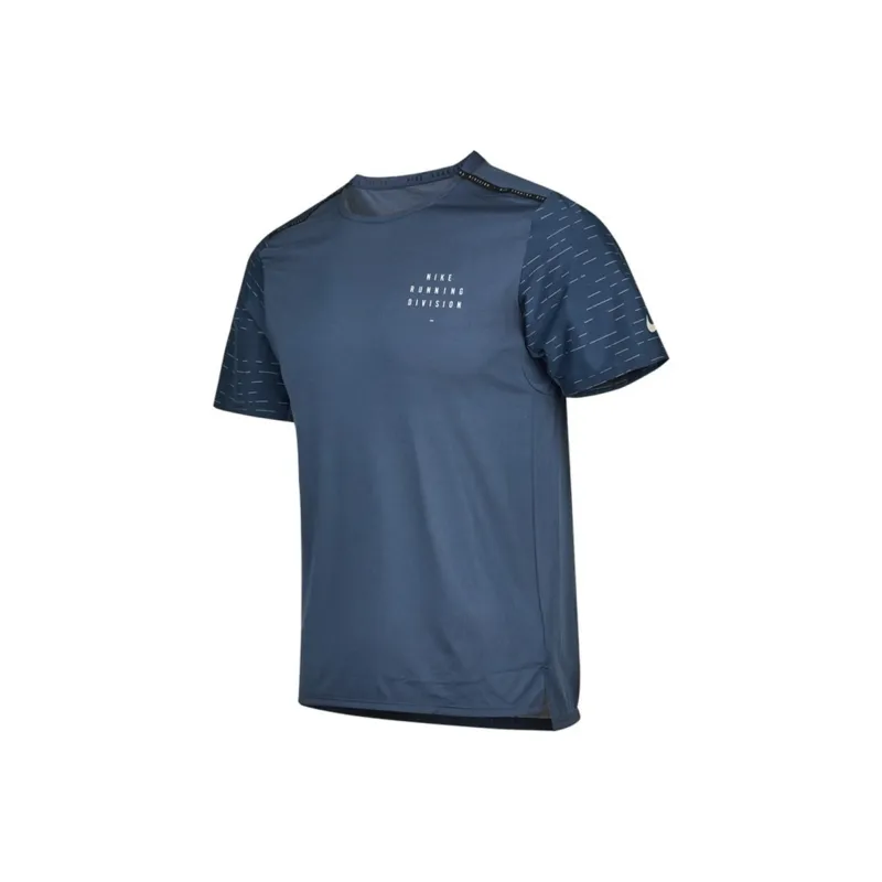 Nike T Shirts Men Navy Blue-0