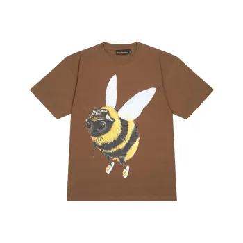 Drew House Smiley Collection T Shirts Unisex Brown