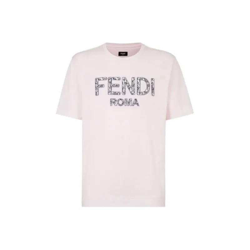 FENDI T-Shirts Men Pink-0