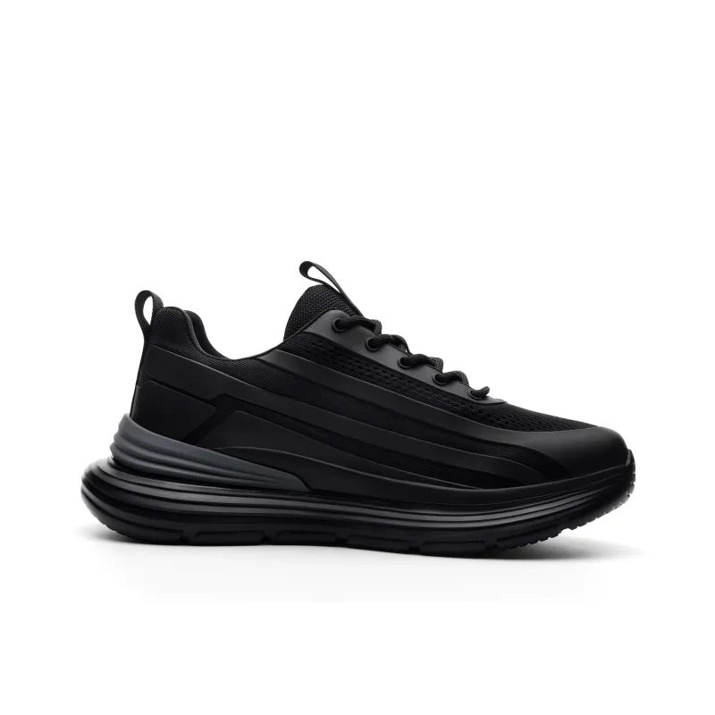 JEEP SPIRIT Chunky Sneakers Men Low Top Warrior Black-1