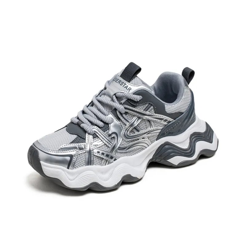 AMICNIEGD Breathable, Wear Resistant Coverage Low Top Chunky Sneakers Men's-7