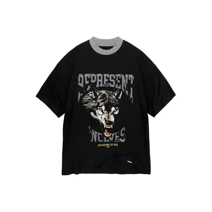 REPRESENT T Shirts Men Black-0