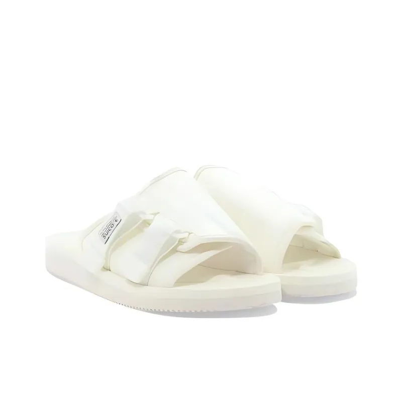 Suicoke Rubber Sole Odor Resistant, Abrasion Resistant Slide Slippers Unisex White-2