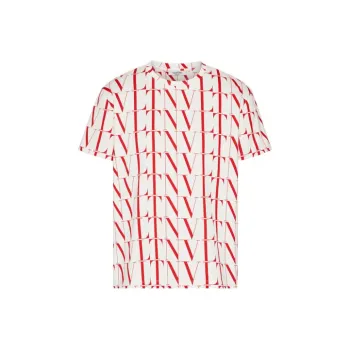 Valentino Times Print T Shirt