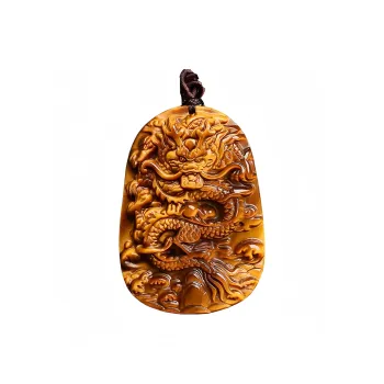 Lingxiang Yurun Tiger's Eye Stone Necklaces Unisex