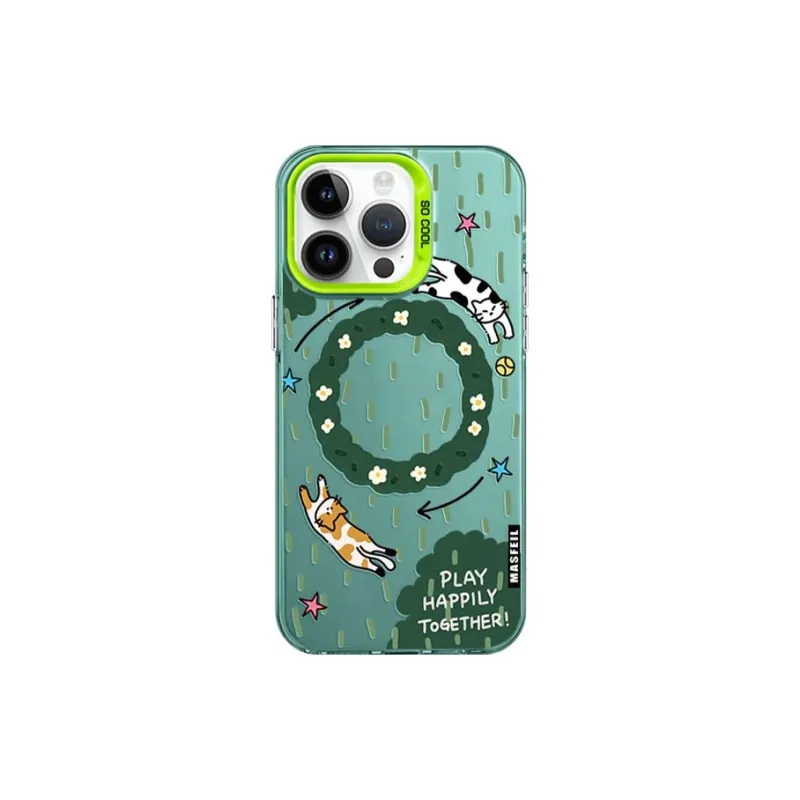 Marsfield TPU Material Impact Resistant Phone Cases Compatible With Apple 16/15/14/13/12/Pro/Mac Cute Style-2
