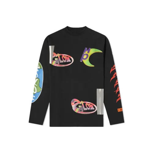 HERON PRESTON Global-print Long-sleeve T-shirt