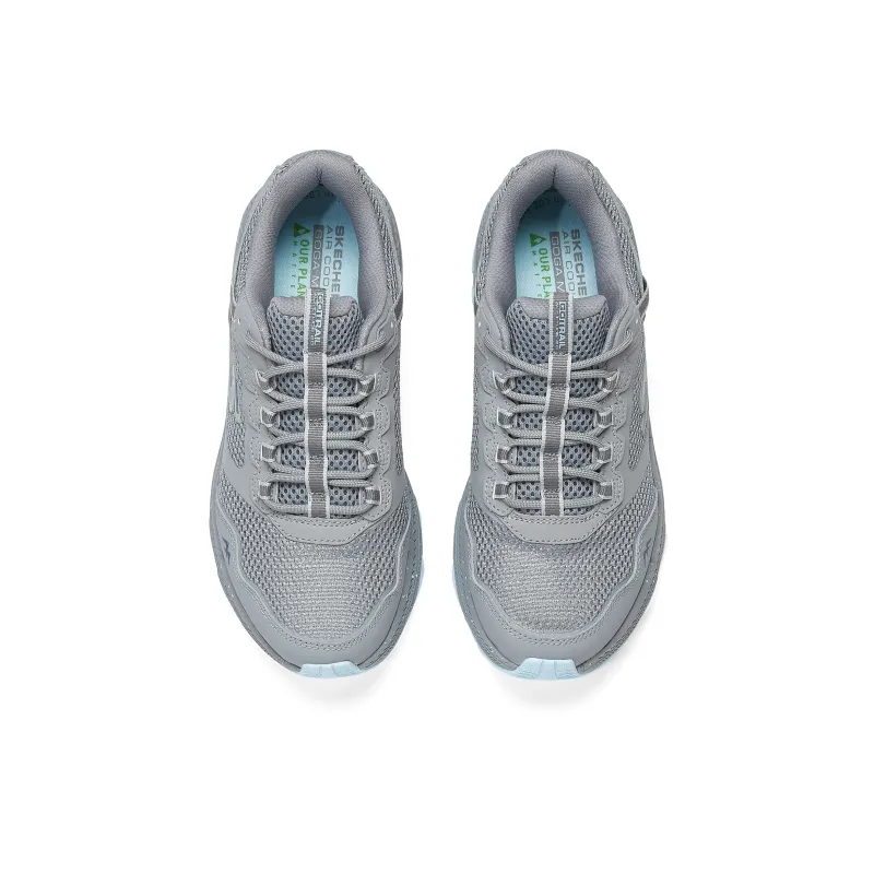 Skechers Go Run Trail Anti Slip Wear Resistant Low Top Running Shoes Women's Gray Blue-2