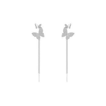Peach Tea Zircon Earrings Women's