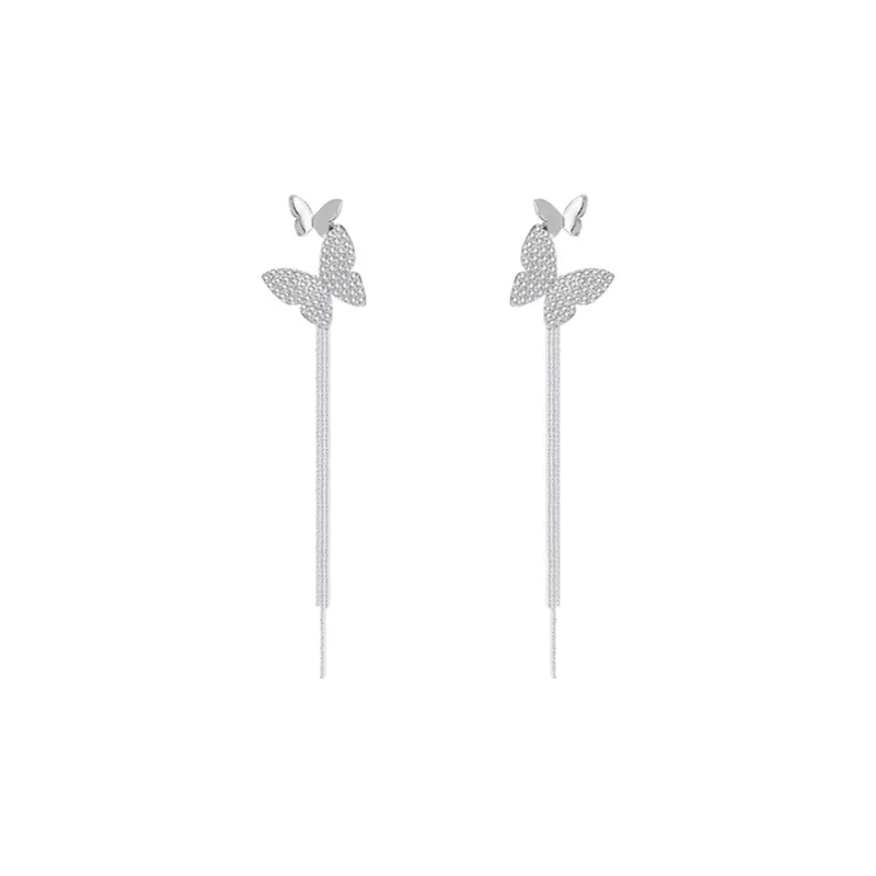 Peach Tea Zircon Earrings Women's-0