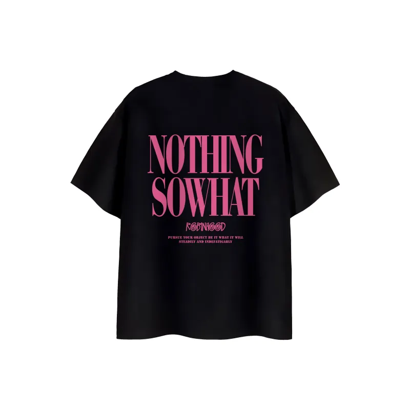 ROBINHOOD T Shirt Unisex Black Pink Text-0