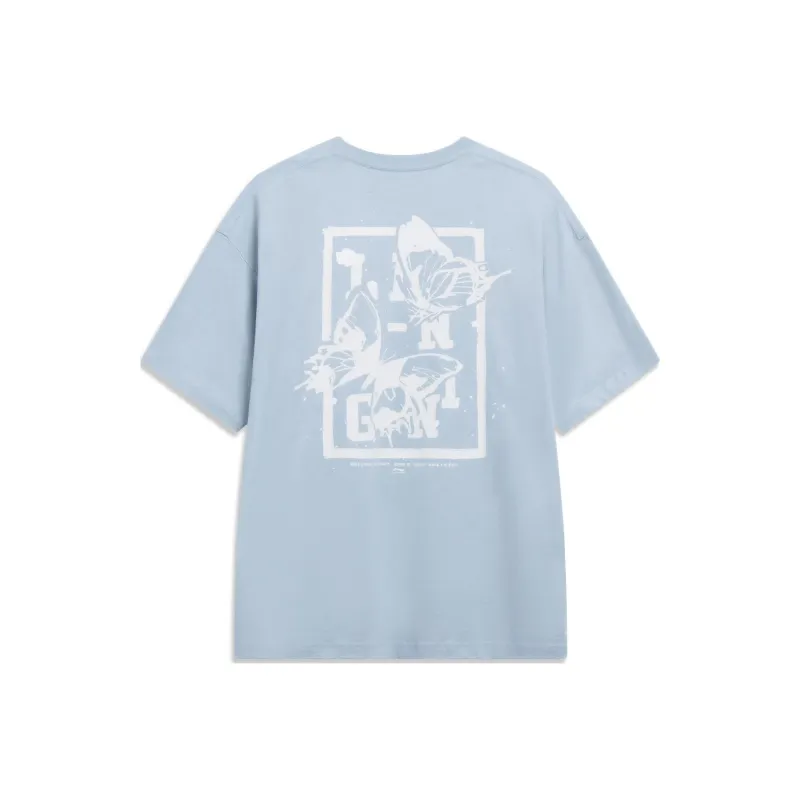 LiNing Sports Life Collection T Shirt Men's Sky Blue-0